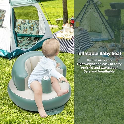 Kompoll Baby Inflatable Seat with Air Pump Infant Support Seat