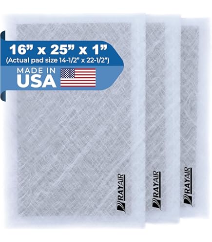 Amazon.com: RAYAIR SUPPLY 20x25 Replacement Filter Pads Compatible