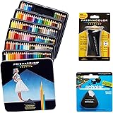Prismacolor Quality Art Set - Premier Colored Pencils 132 Pack, Premier Pencil Sharpener 1 Pack and Latex-Free Scholar Eraser