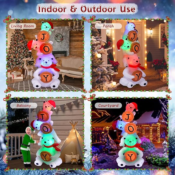 OUTDOOR CHRISTMAS INFLATABLES DECORATION POLAR BEAR, PALLET OF PRODUCT