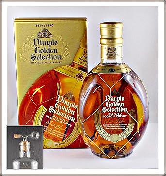 Dimple Golden Selection Scotch Whisky mit einem Flaschenportionierer aus Glas, kostenloser Versand
