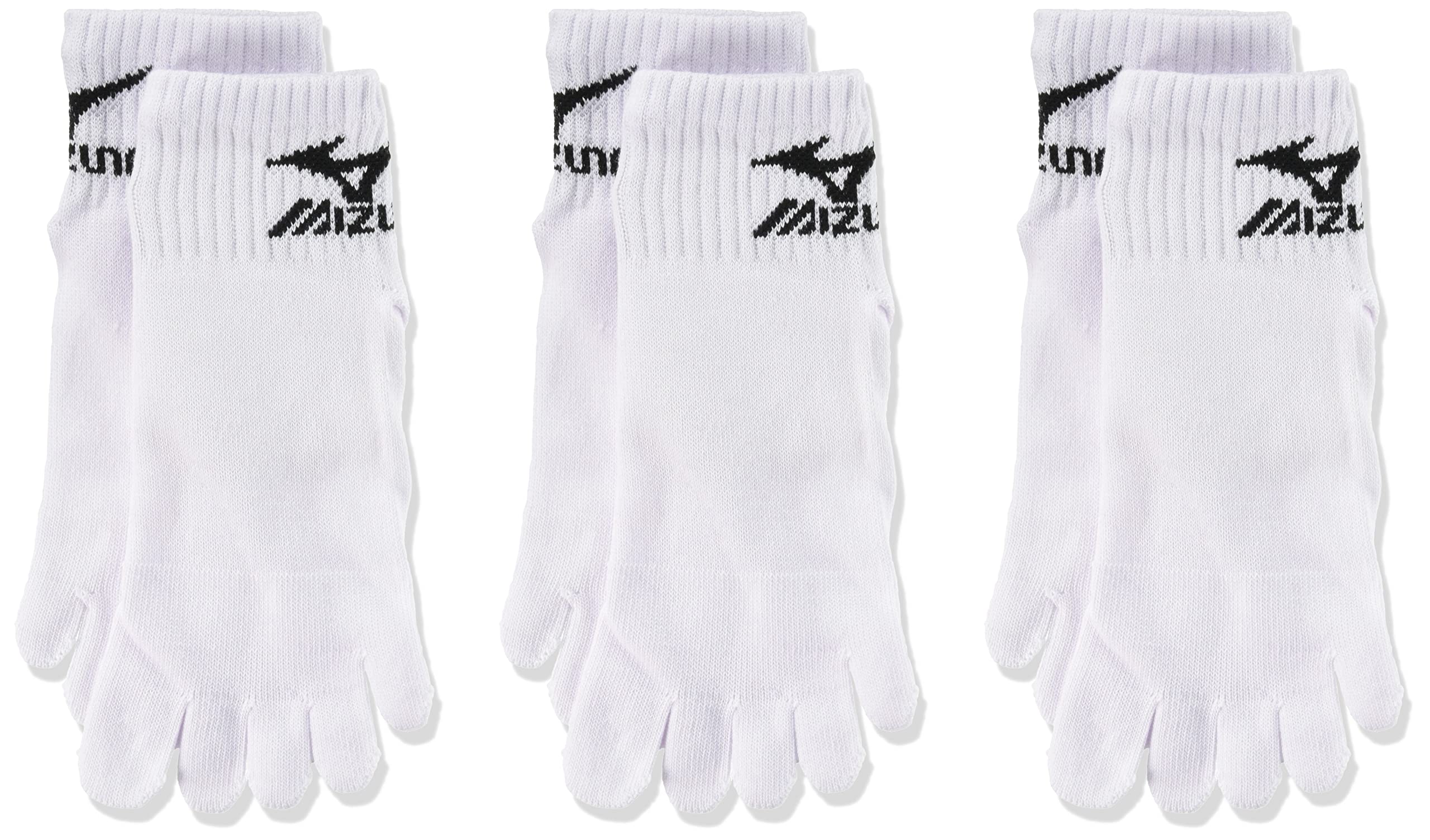 ミズノ 5本指ソックス ホワイトの商品画像