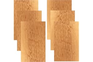 CRAFT CLOSET Cherry | 3.9mm 1/8th inch, 12”x19” Premium Finished Two Sided with MDF Core, Glowforge Ready | Walnut, Cherry, Maple, Red Oak, White Oak, Alder, Pine, Cedar, Sapele, Mahogany, Hickory, Bamboo