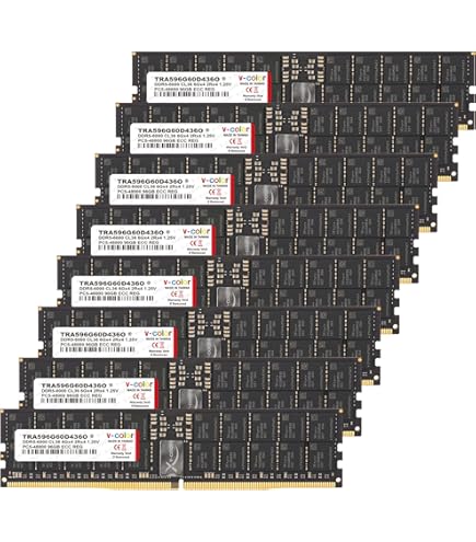 V-Color DDR5 1024GB (256GBx4) 5600MHz CL38 8Rx4 OC R-DIMM