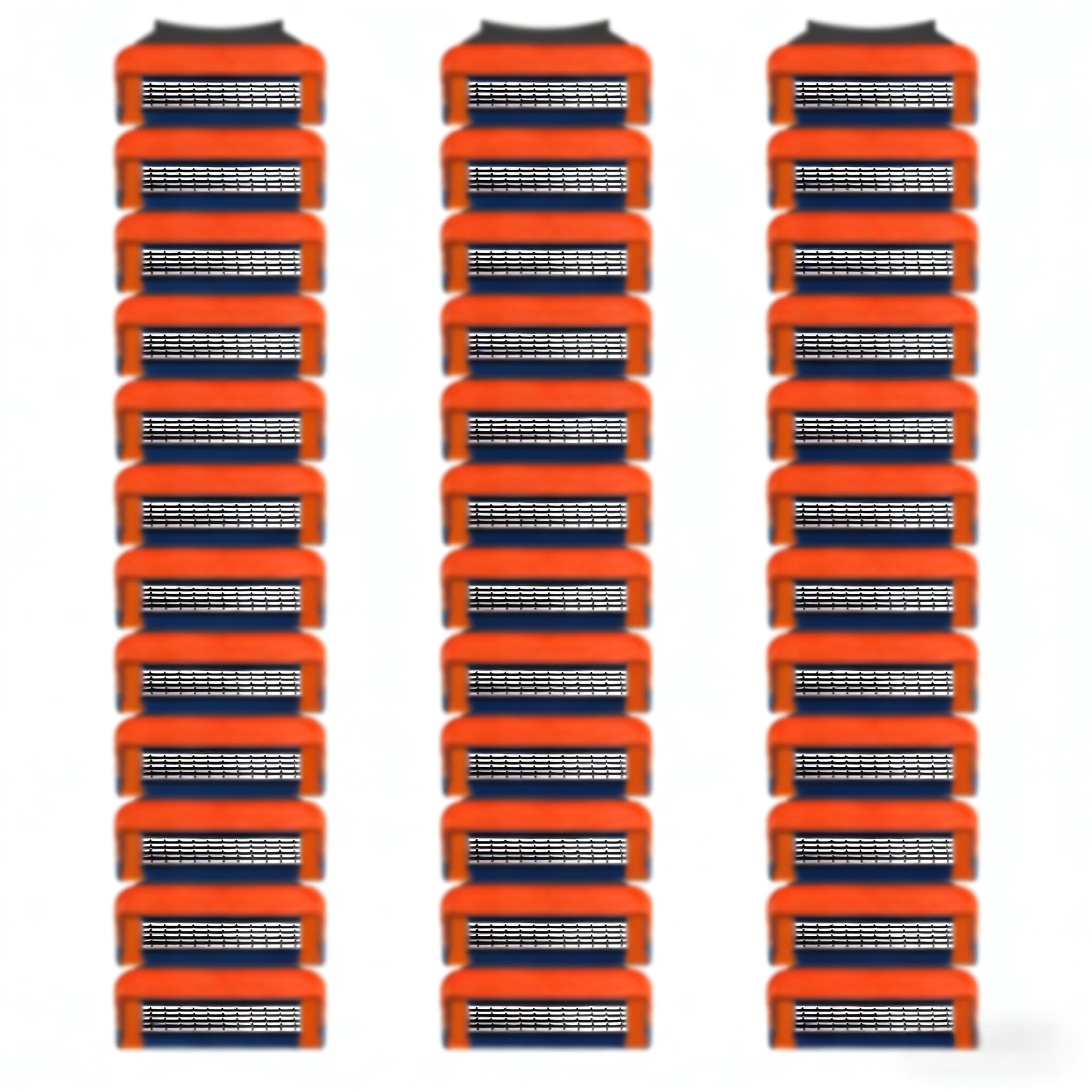 Photo 1 of 36 Blades Replacement Parts for GL-Fusion 5 Style Razors (Orange-Slate), Wet Razors Men's Blades Value Packs