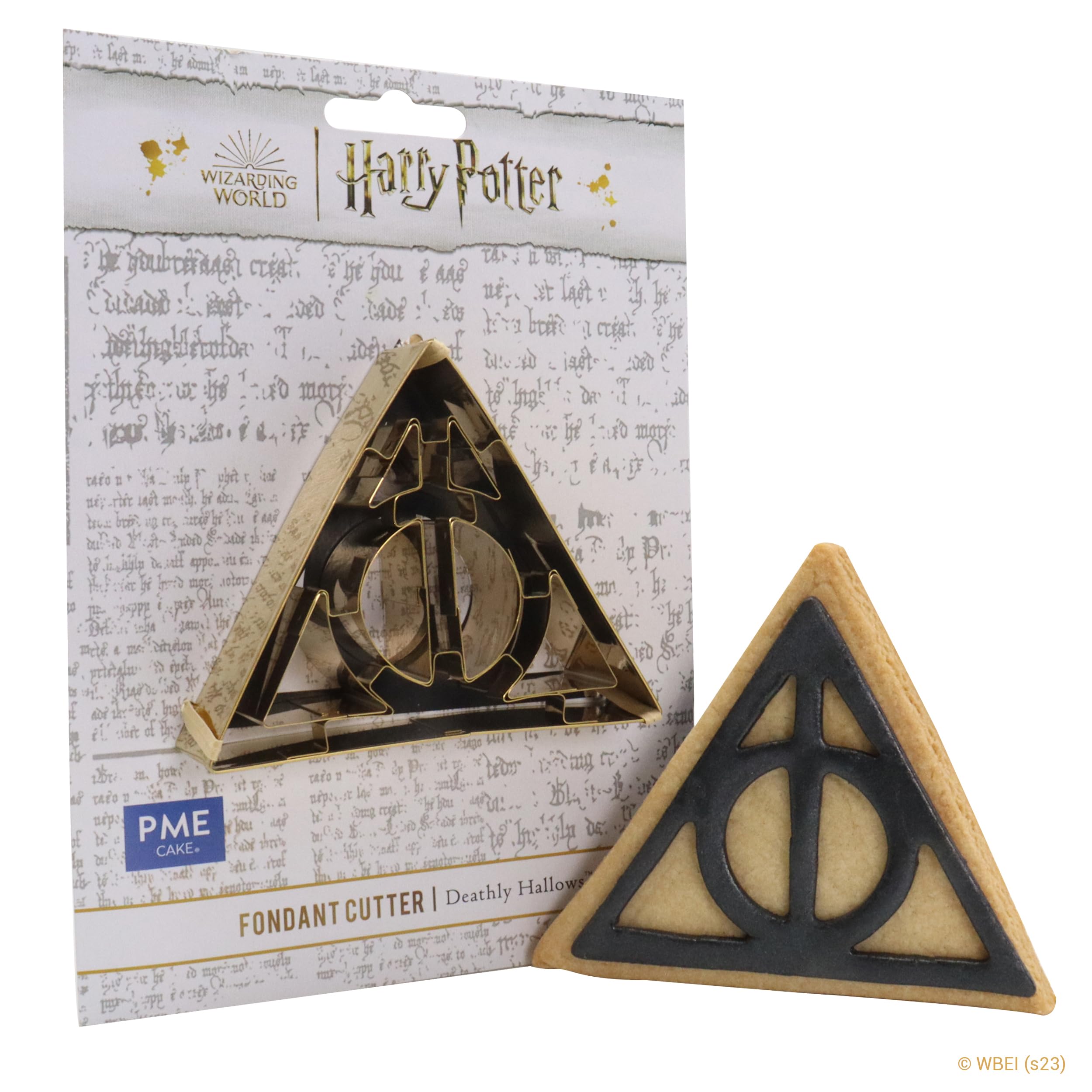 PME Harry Potter Fondant & Cookie Cutter, Deathly Hallows, Gold