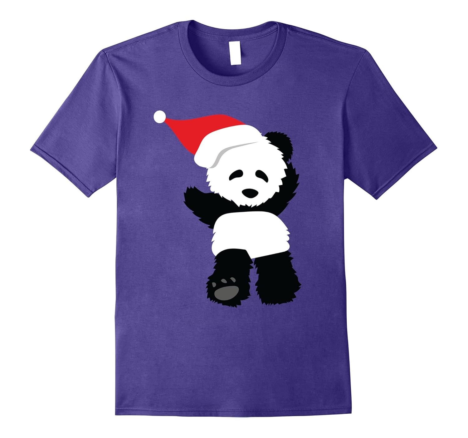 Cute Panda Bear - Christmas - Teddy With Santa Hat T-shirt-ANZ