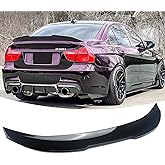 NEESPOC Rear Spoiler for BMW 3 Series E90 M3 2006-2011 Sedan Accessories | (for 325i, 328i, 330i, 335i, 335d, M3), Glossy Black, PSM Duckbill, Nice Clean Look Mods, Exterior Upgrade, Easy intallation