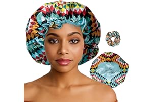 Discover premium african double layer silk satin bonnets designed for hair protection, moisture retention, and all-night comf