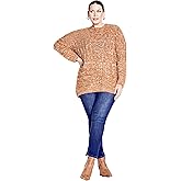 Avenue Charli Drop Shoulder Cable Sweater