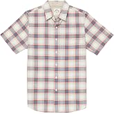 Dubinik&reg; Short Sleeve Shirts for Men Soft Breathable Summer Button Down | Comfortable Vintage, Regular Fit, Lightweight Men's Casual Shirt, Easy to Take Care of, Suitable for Work and Daily Life