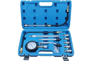 UTMALL AUTO Tools Petrol Gasoline Engine Cylinder Compression Tester Kit with M10 M12 M14 M16 M18