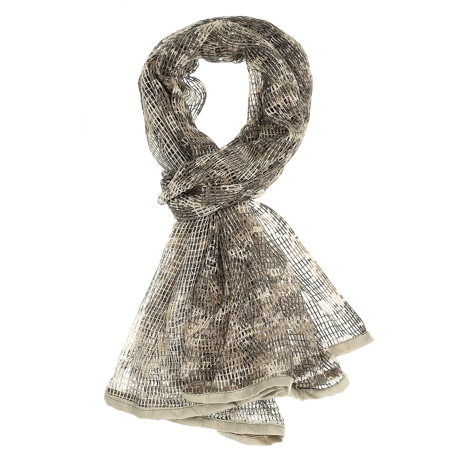 PATIKIL 71"x35" Camouflage Veil Scarf, Camo Netting Veil Camo Mesh Neck Scarves Desert Mesh Scarves for Outdoor Activities, Digital