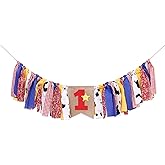 Woody and Jessie 1st Birthday Highchair Banner for Baby Boys - Western Party Decorations, West Cowboy Banner, Farm Birthday Party Supplies, Cake Smash Photo Props