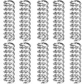 10Pcs Compression Springs (3mm OD, 0.5mm Wire Dia, 10mm Free Length) | Silver 304 Stainless Steel Compression Spring for Perfume Nozzle, Ballpoint Pen and Movable Model Joint