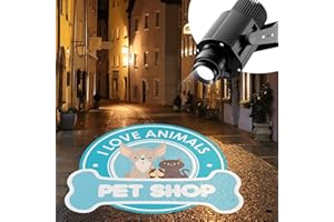 ARXENOVATH 30W Gobo Projector Custom Logo Projector for Business Light-Black