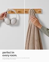 LARHN 5-Hook Wall Mounted Coat Rack 43 cm 2-Pack with Fixings view 5