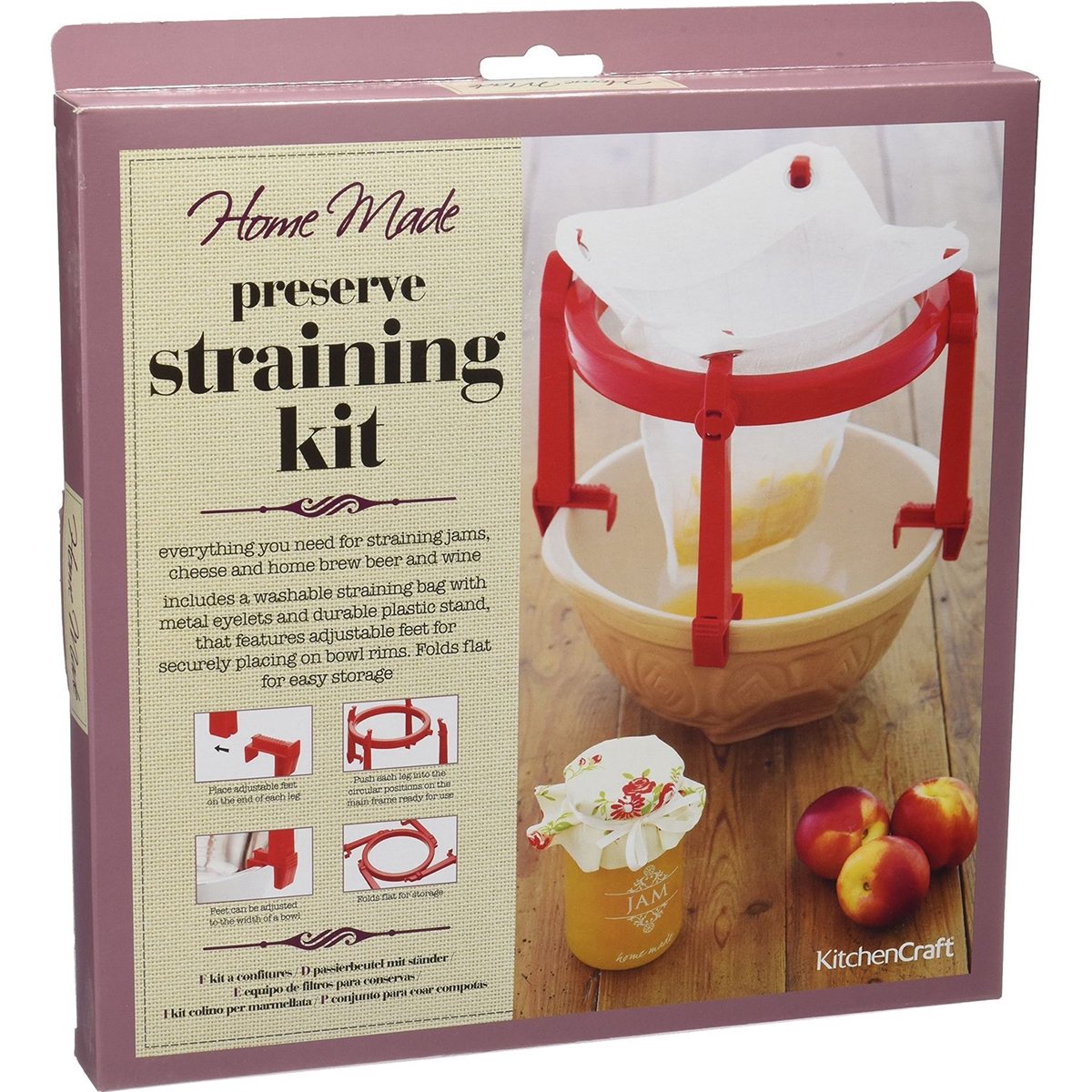 Kitchen Craft Home Made Jam Straining Kit Amazon.co.uk Kitchen & Home