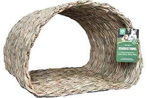 Small Pet Select - Jumbo - Tiny Paws Seagrass Tunnel for Rabbits, Guinea Pigs, and Other Small Animals
