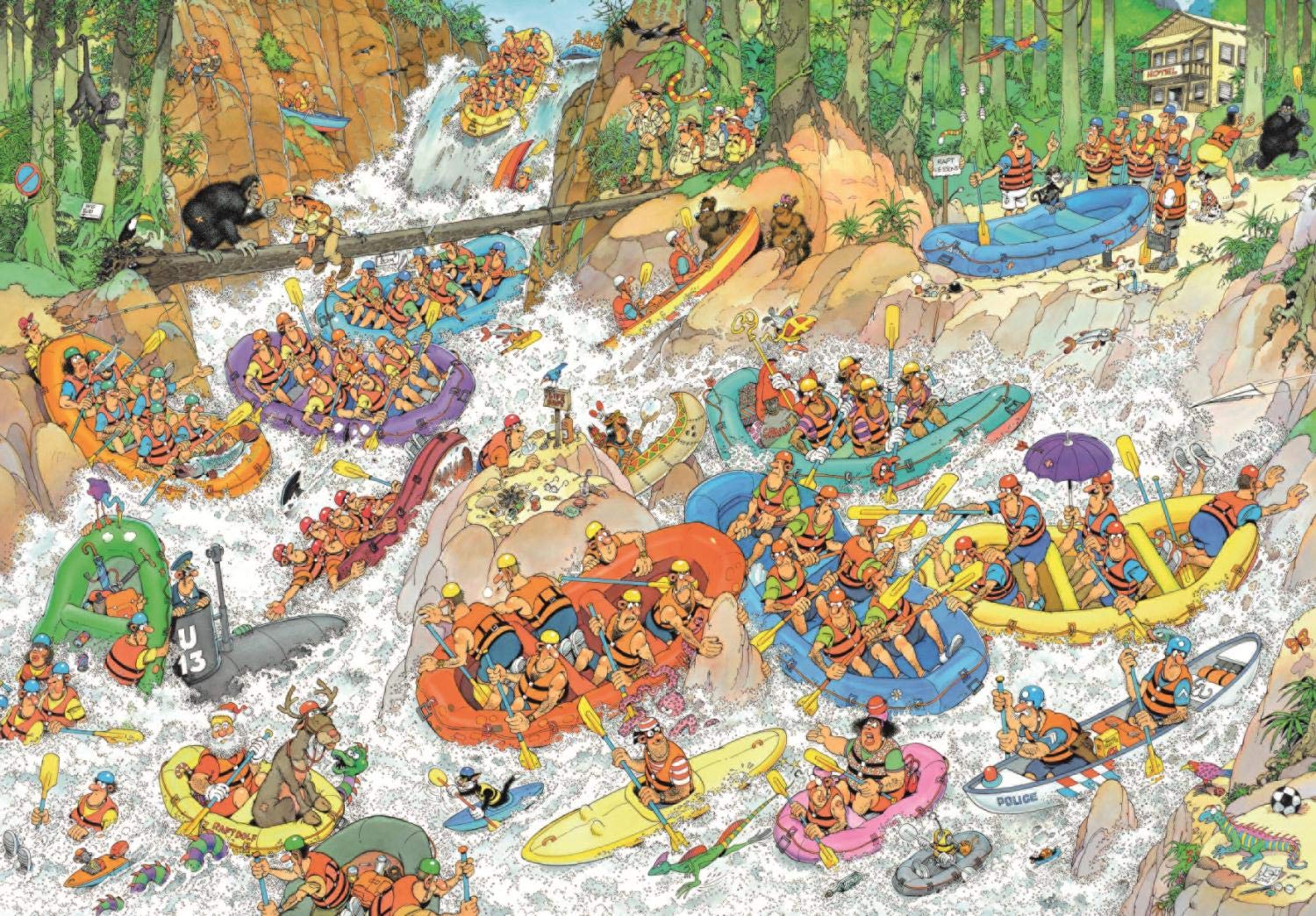 Van Jan Jumbo Haasteren Piece) (3000 Puzzle Jigsaw Rafting