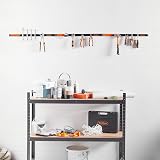 VonHaus Magnetic Tool Holder Strip Set 3x60cm Garage Wall Mount Organiser view 3
