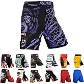 ROAR-INT MMA Fight Shorts Grappling Kickboxing Muay Thai Shorts BJJ Gym Training Running Athletic Wrestling Shorts