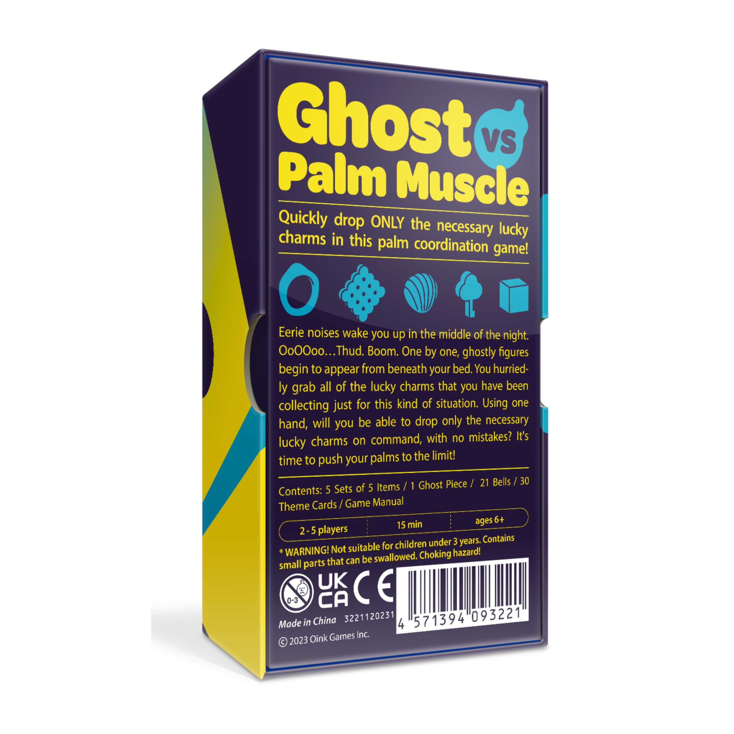 Oink Games DroPolter – Fast-Paced Ghost Memory Party Game | 2–5 Players | Ages 6+ | Portable Travel Game