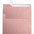 LUXPaper A7 Invitation Envelopes | Peel & Press | 5 1/4" x 7 1/4" | Misty Rose Metallic - Sirio Pearl | 84lb. Text | 50 Qty