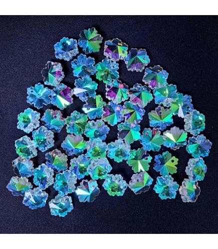 LONGWIN 60pcs AB Butterfly Crystal Beads - 10mm Vertical Hole Glass Pendants For DIY Jewelry Making (Earrings, Necklaces, Bracelets)