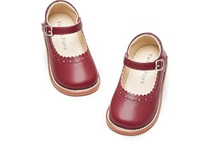 Felix & Flora Toddler Little Girl Mary Jane Dress Shoes - Ballet Flats for Easter Flower Girl Party School Shoes.