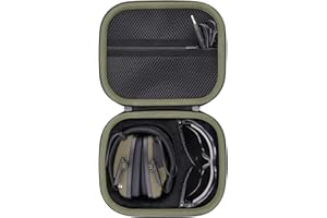 Baval for Walkers Razor Slim/Howard Leight Honeywell/Prohear 066 016 Electronic Ear Protection Muffs and Shooting Glasses