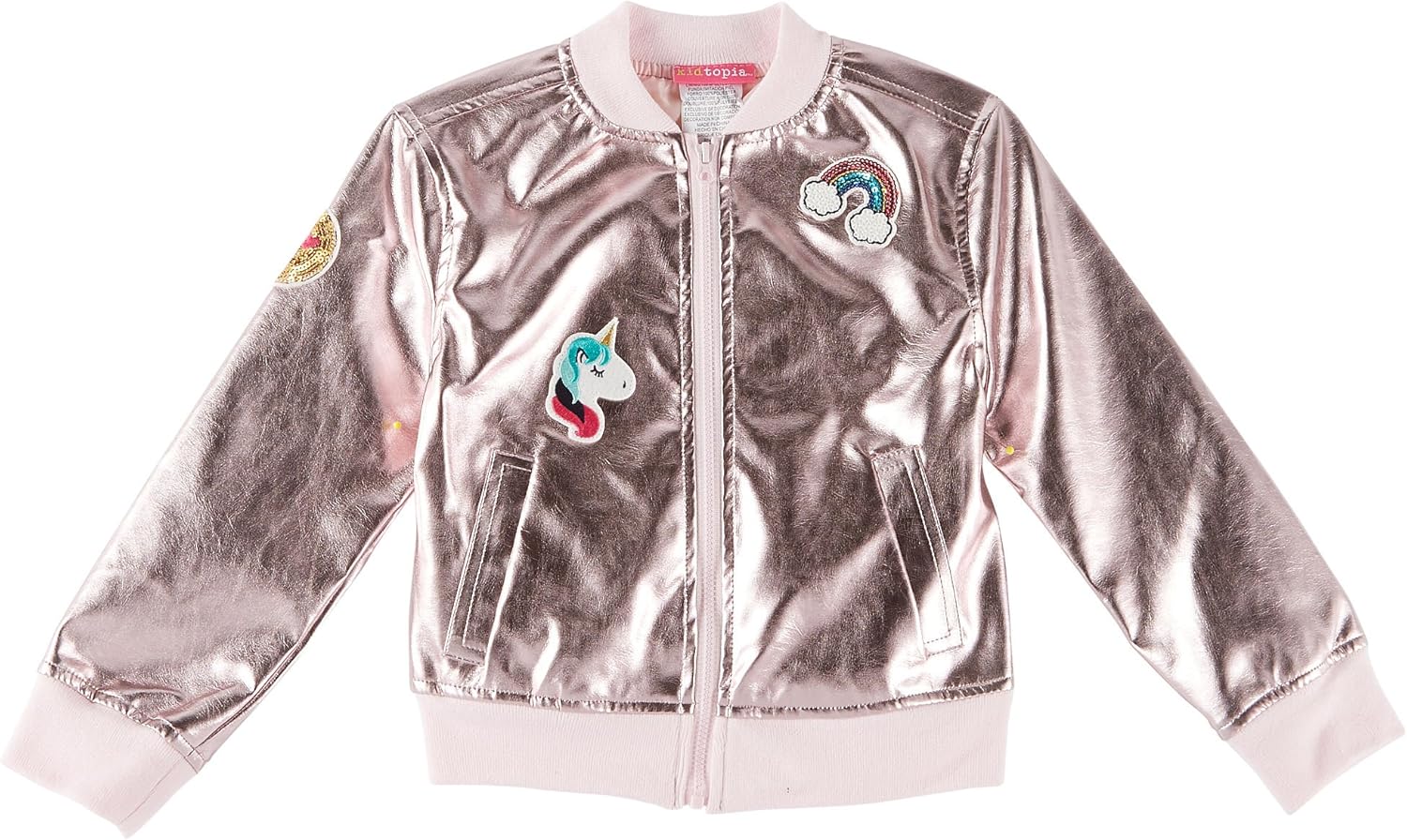 girls unicorn bomber jacket