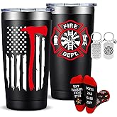 Fufandi Firefighter Gifts for Men, Fireman Gift - Christmas, Graduation, Birthday, Retired Gifts for Firefighter, First Responder - Tumbler Cup