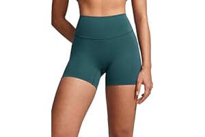 INGIA Womens High Waist No Front Seam Biker Shorts 4 Inches Running Volleyball Spandex Yoga Gym Workouts