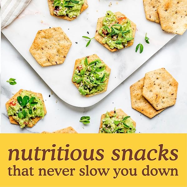 SIMPLE MILLS ORGANIC SEED CRACKERS, ORIGINAL – GLUTEN FREE, VEGAN, HEALTHY SNACKS, PALEO FRIENDLY, 4.25 OUNCE (PACK OF 1)