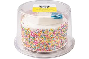 Our Specialty 5" Vanilla Celebration Cake, Double Layered Cake Iced with Vanilla Buttercreme Icing Decorated with Sprinkles, Frozen