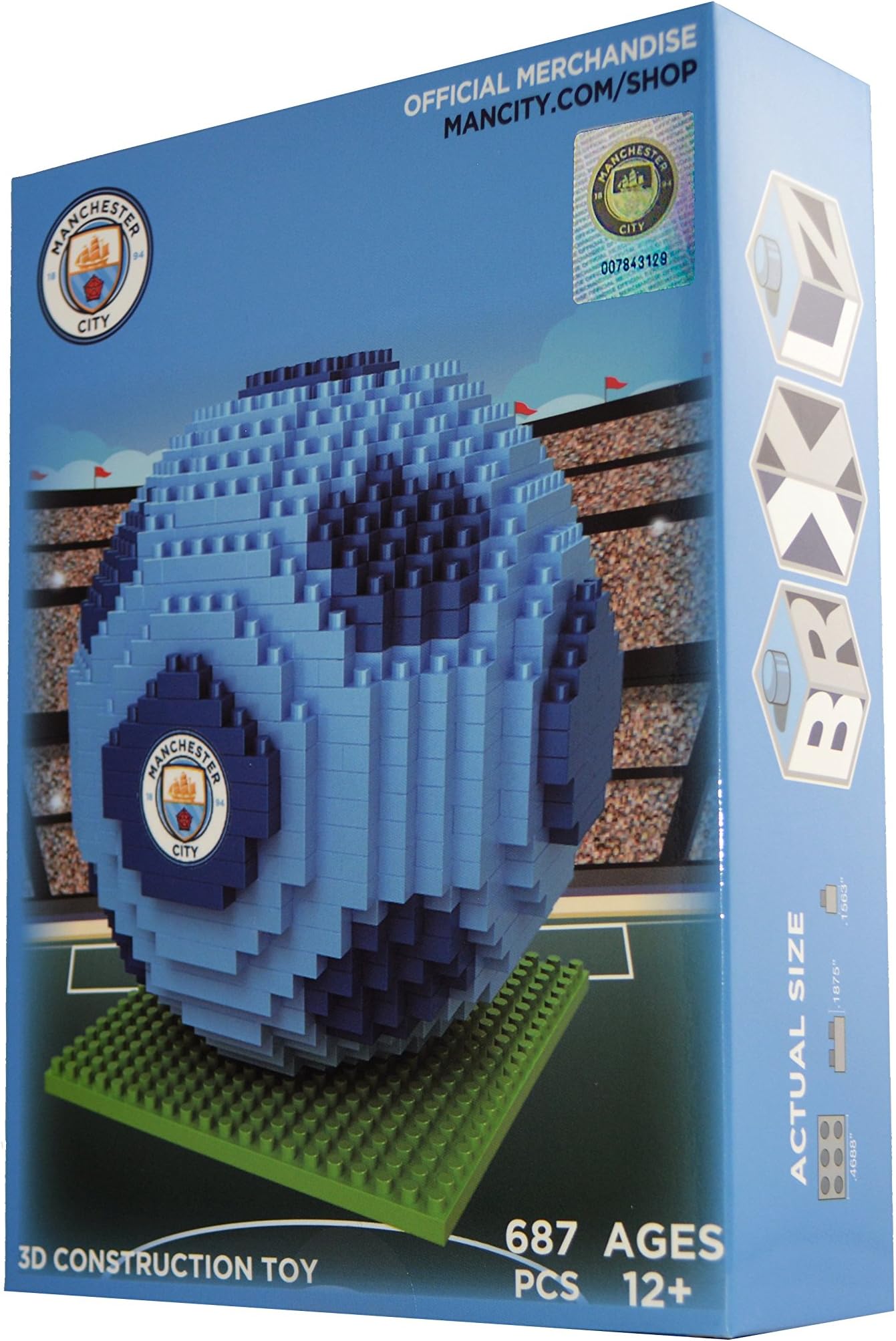 BRXLZ Manchester City FC Soccer Ball
