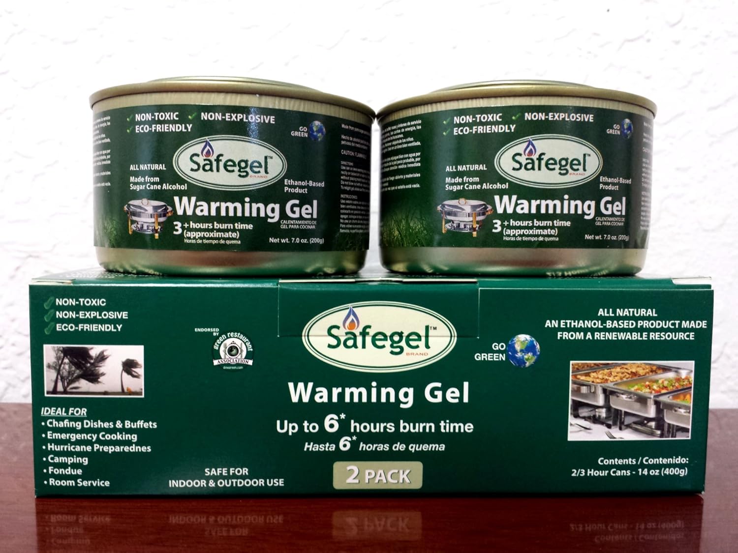 Warming Gel Up to 6 hours burn time Chafing Dishes