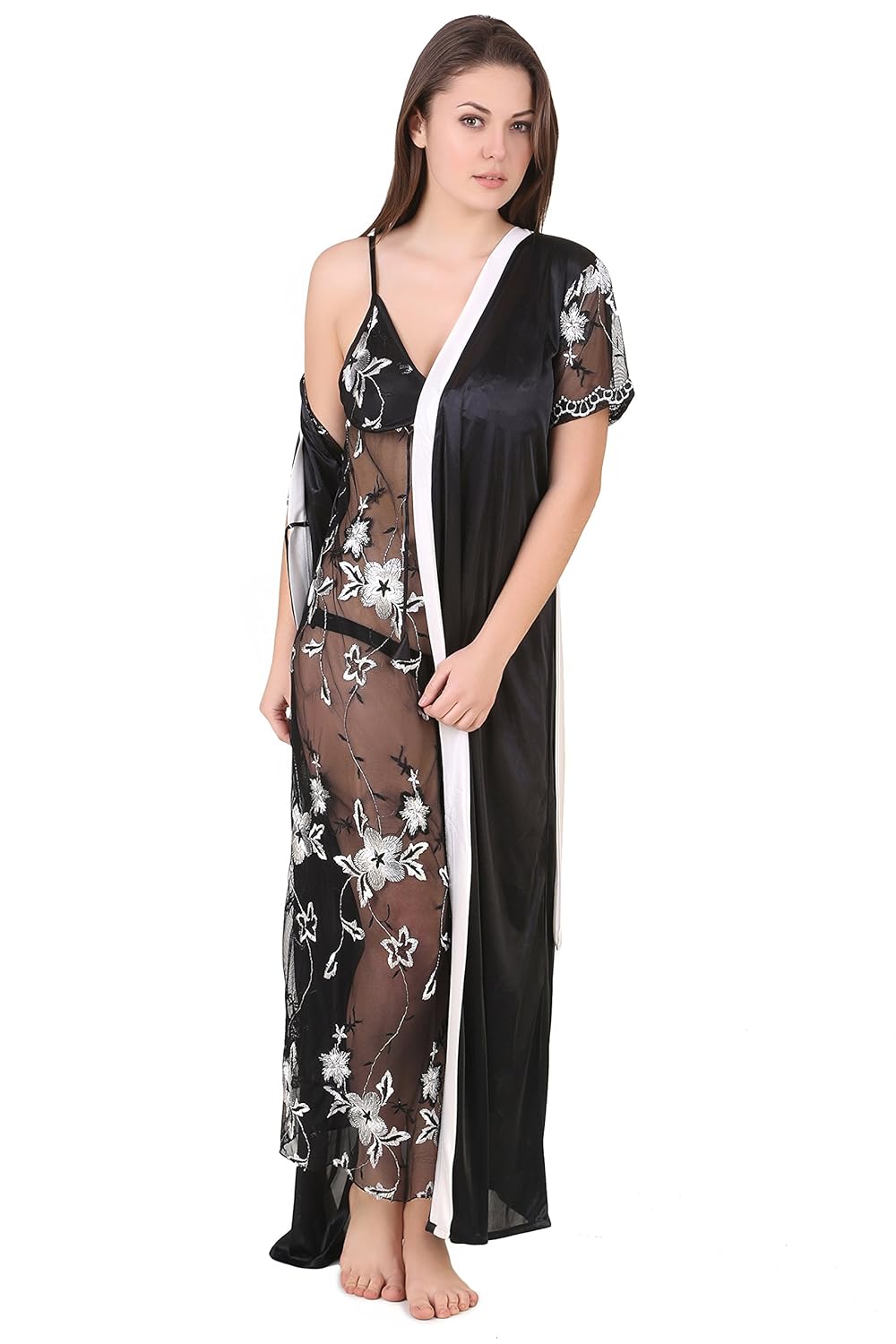 masha women's satin nighty