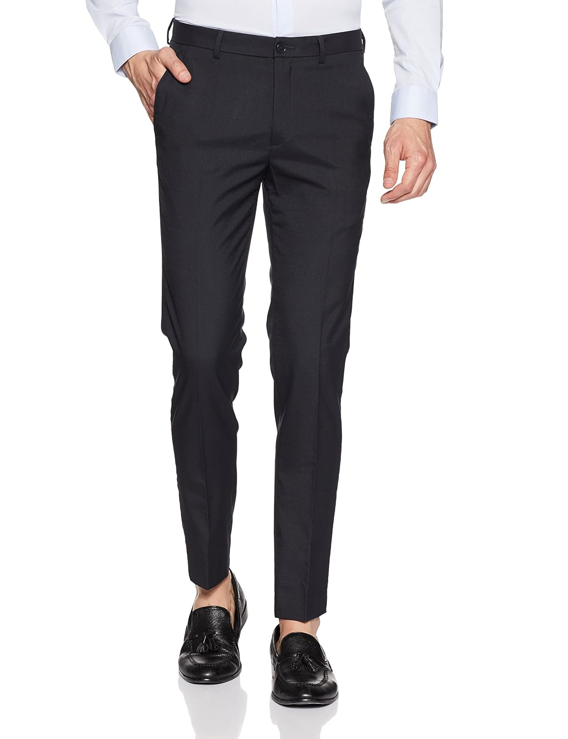 arrow new york men's pleat-front formal trousers