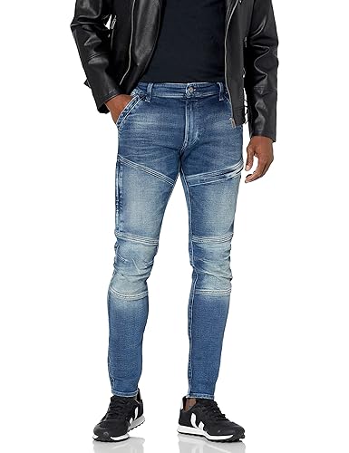 G-STAR Raw Men's Rackam 3D Skinny Fit Jeans, Faded Clear Sky, 31W