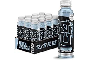CELLUCOR C4 Ultimate Non-Carbonated Zero Sugar Energy Drink, Pre Workout Drink + Beta Alanine, 12 Fl Oz (Pack of 12)