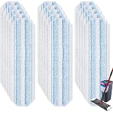 BYOFI 15 Pack Microfiber Mop Pads for O-Cedar H2prO Flat Mop System, Washable and Reusable Mop Replacement Heads for Floor Deep Cleaning, Mop Pad Refills for Wet Dry Floor