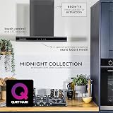 Russell Hobbs Midnight Collection 60cm T-Shaped Chimney Cooker Hood Dark Steel view 3