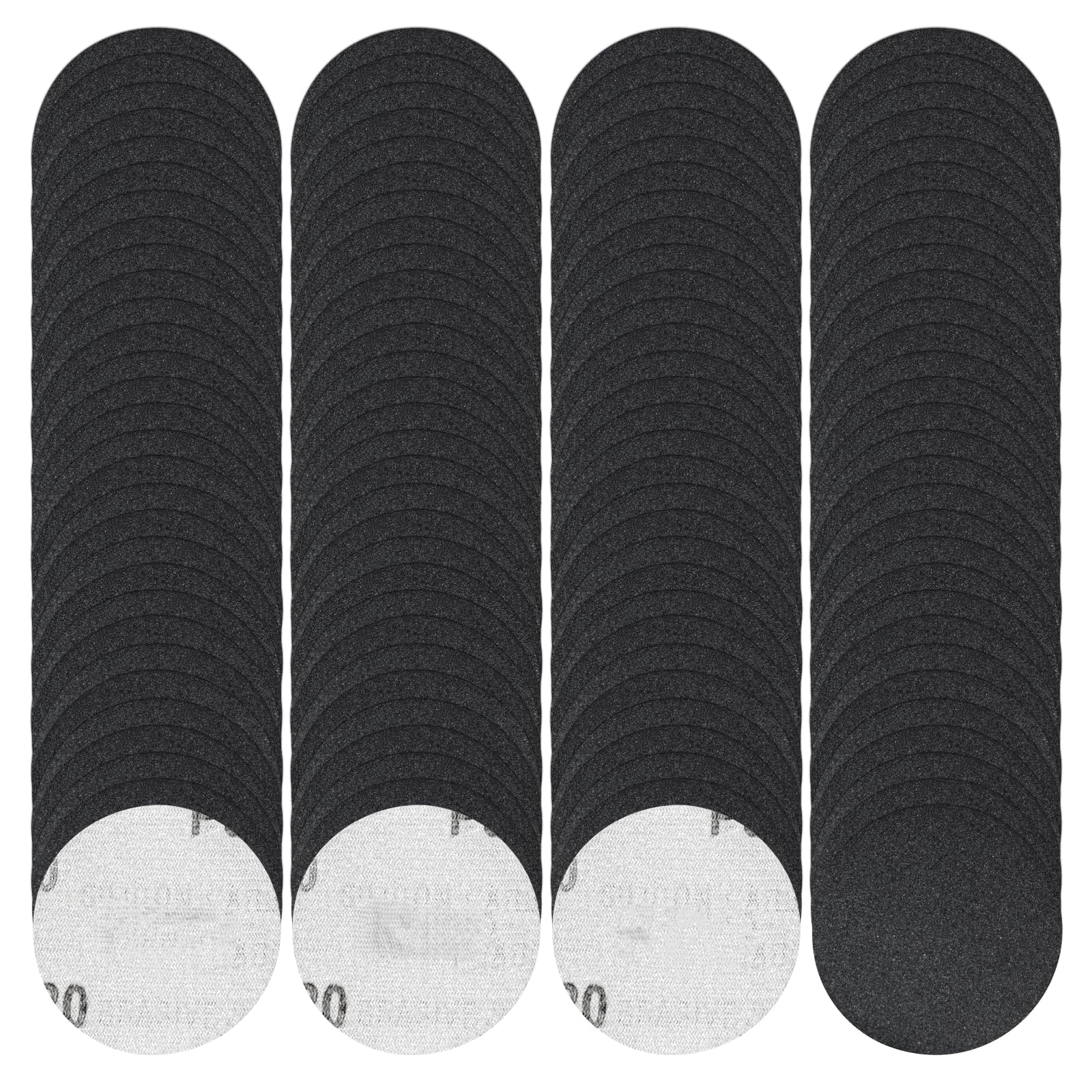 FEIHU 50mm Sanding Disc 400 Grit .50mm Hook and Loop Discs, 2 inch Sanding Pads for most turning tools （120 PCS） — image 1