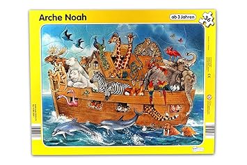 Innovakids Rahmenpuzzle Arche Noah und Safari 36-/40-teilig