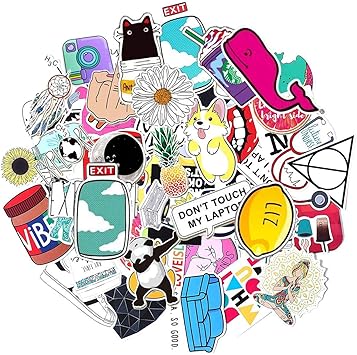 Amazon Com Cute Vsco Laptop Vinyl Stickers For Water Bottles Big