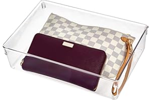 iDesign Linus Plastic Dresser and Vanity Organizer, Storage Bin for Bathroom, Bedroom, Office, Craft Room, Fridge, Freezer, P