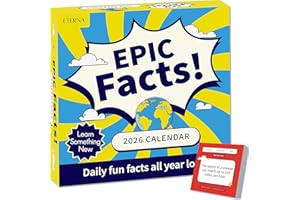 2026 Epic Facts Daily Desktop Calendar | Day To Day Tear Off Calendar with 365 Interesting Mental Floss Facts for Everyday of