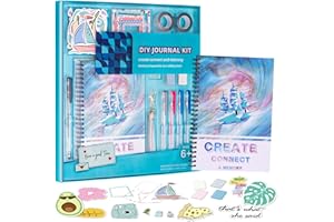 Heroange DIY Journal Set for Girls Boys, Gifts for 6-12 Year Old Girls, Arts and Crafts for Kids, DIY Diary Supplies Kit, Birthday Gift Ideas for Girls Ages 6 7 8 9 10 11 12+